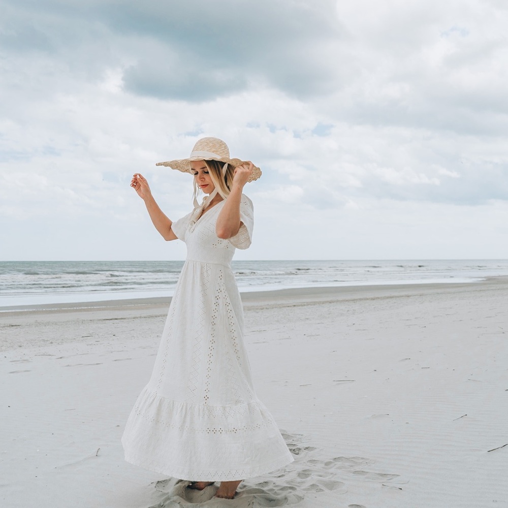 Maeve Rochelle Eyelet Maxi Dress XSP